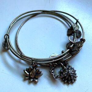 Stack of 3 Alex and ani bracelets